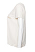 Women's Moschino Couture, Cream-colored top with gold text.