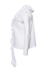 Women's Comme des Garcons, Vintage white top with rouges.