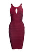 Women's Herve Leger, Bodycon dress with open split