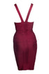 Women's Herve Leger, Bodycon dress with open split