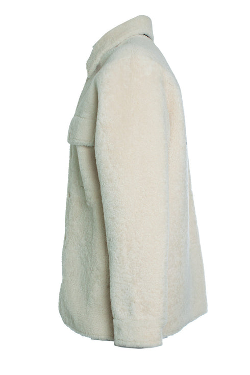 Men's Amiri, logo print shearling jacket