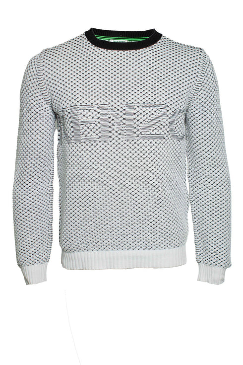 Men's KENZO, knitted sweater in black and white
