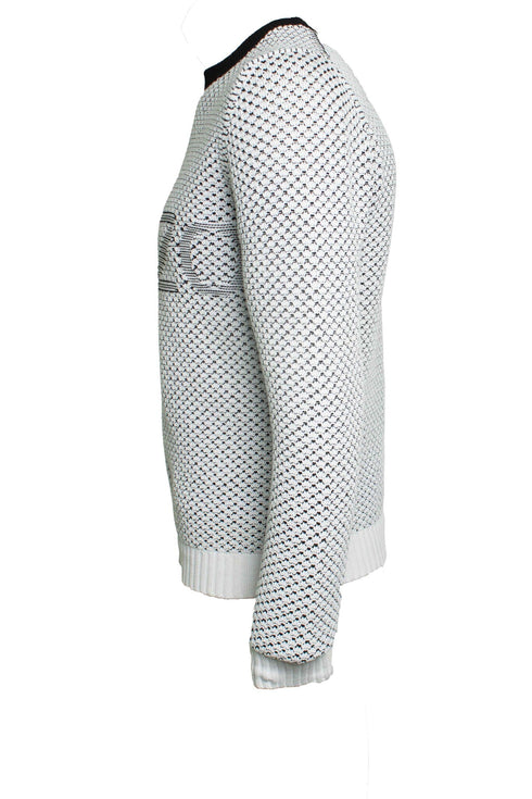 Men's KENZO, knitted sweater in black and white
