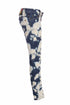 Women's DSquared2, blue biker jeans with bleach stains