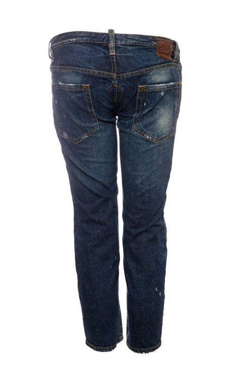 Women's Dsquared2, blue boyfriend jeans