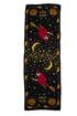 Moschino, witch printed scarf in black