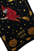 Moschino, witch printed scarf in black