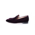 Women's Gianvito Rossi, burgundy marcel velvet loafers.
