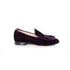 Women's Gianvito Rossi, burgundy marcel velvet loafers.