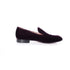 Women's Gianvito Rossi, burgundy marcel velvet loafers.
