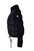 Women's Moncler, hybrid padded cardigan in black