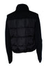 Women's Moncler, hybrid padded cardigan in black