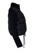 Women's Moncler, hybrid padded cardigan in black