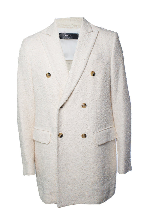 Men's Amiri, white boucle blazer