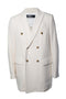 Men's Amiri, white boucle blazer