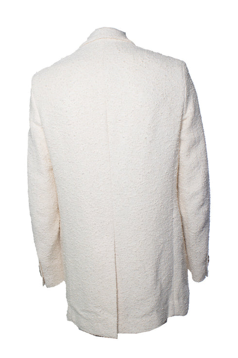 Men's Amiri, white boucle blazer