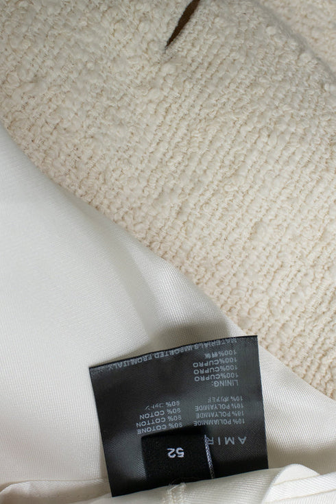 Men's Amiri, white boucle blazer