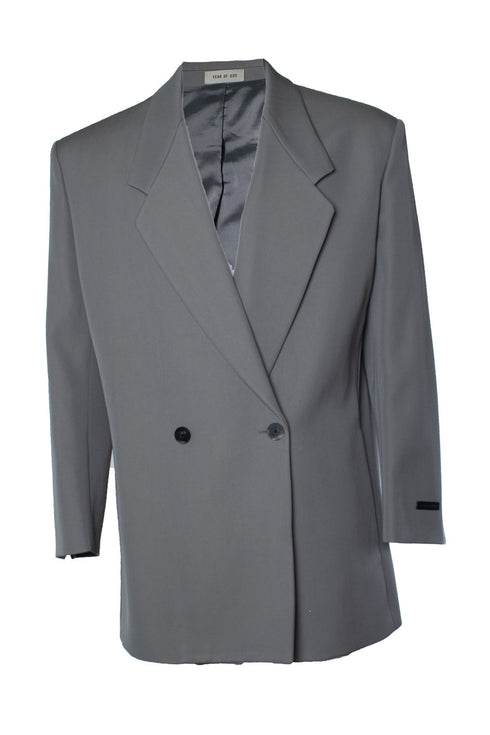 Men's Fear of god, grey eternal twill California blazer