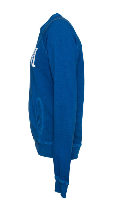 Men's Dsquared2, Blue sweater with text.