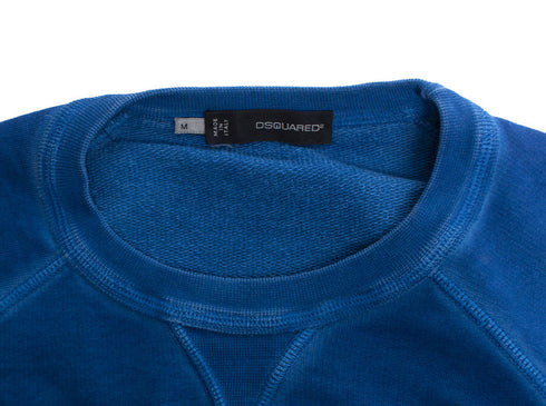 Men's Dsquared2, Blue sweater with text.