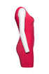 Women's Herve Leger, Fuchsia Zoe body con stretch dress