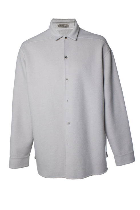 Men's Fear of God, beige overjacket in wool and cashmere