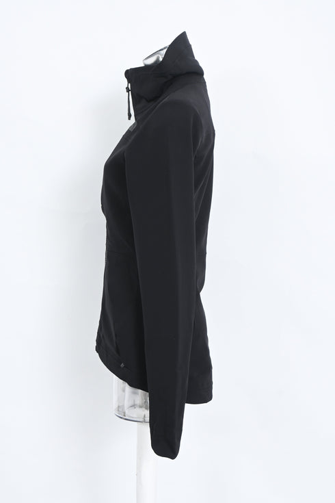 Women's The North Face Zip-Up Jacket in Black Polyester