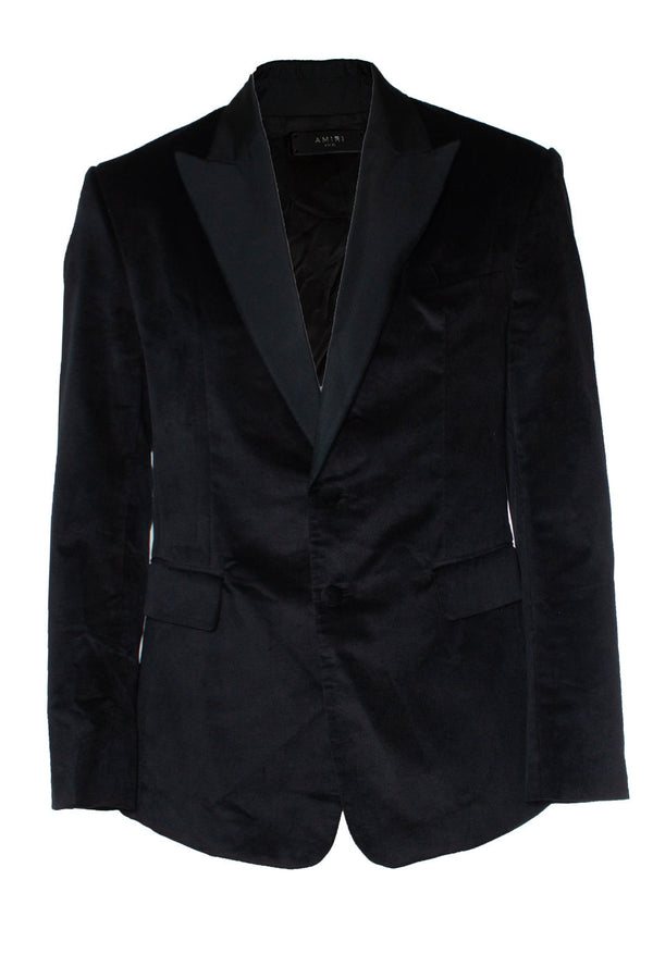 Men's Amiri, Black velvet tuxedo jacket