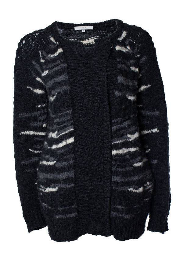 Women's IRO, knitted omeva cardigan with zipper