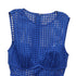 Women's Self-Portrait Cutout Broderie Anglaise Midi Dress in Blue Cotton