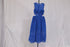 Women's Self-Portrait Cutout Broderie Anglaise Midi Dress in Blue Cotton