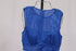 Women's Self-Portrait Cutout Broderie Anglaise Midi Dress in Blue Cotton