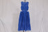 Women's Self-Portrait Cutout Broderie Anglaise Midi Dress in Blue Cotton