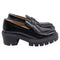 Women's Stuart Weitzman Soho Loafers in Black Leather