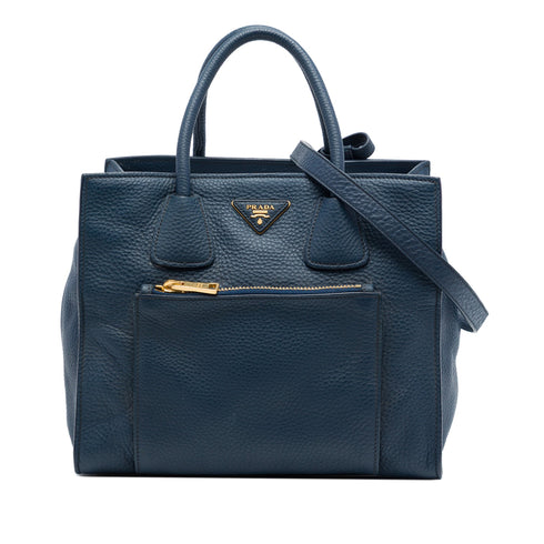 Front Pocket Wing Convertible Tote Vitello Daino