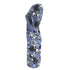 Women's Erdem Floral Print Midi Dress in Blue Viscose