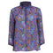 Women's Ba&Sh Floral-Print Mock Neck Blouse in Multicolor Polyester