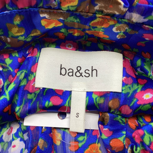 Women's Ba&Sh Floral-Print Mock Neck Blouse in Multicolor Polyester