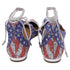 Women's Aquazzura Christy USA Flag Ballet Flats in Multicolor Glitter