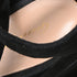 Women's Gianvito Rossi Janis Low Sandals In Black Suede
