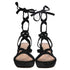 Women's Gianvito Rossi Janis Low Sandals In Black Suede