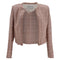 Women's Iro Shavani Fringe Jacket in Pink Cotton