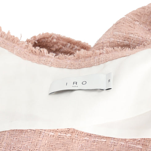 Women's Iro Shavani Fringe Jacket in Pink Cotton