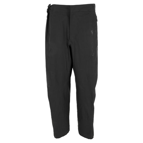 Men's Zegna Toggle-Cuff Straight-Leg Trousers in Black Polyester
