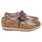 Women's Miu Miu Snakeskin-Embossed Lace-Up Oxford Shoes in Multicolor Leather