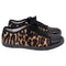 Women's Lanvin Leopard-Print Low-Top Sneakers in Brown Pony Hair