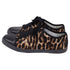 Women's Lanvin Leopard-Print Low-Top Sneakers in Brown Pony Hair