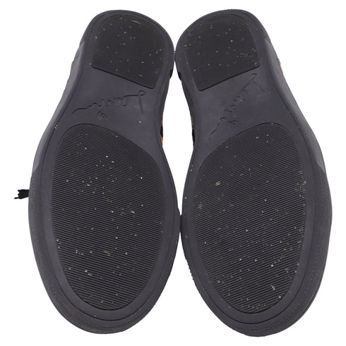 Women's Lanvin Leopard-Print Low-Top Sneakers in Brown Pony Hair