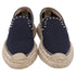 Women's Christian Louboutin Espaboat Espadrille Shoes in Navy Blue Canvas