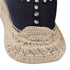 Women's Christian Louboutin Espaboat Espadrille Shoes in Navy Blue Canvas
